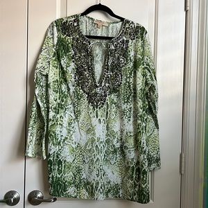 Kyra embellished boho tunic